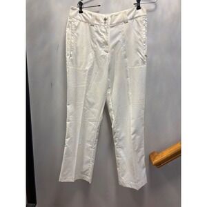 Nike Golf Pants Womens 29x29 White Good Straight‎ Leg Zipper Pockets Athletic